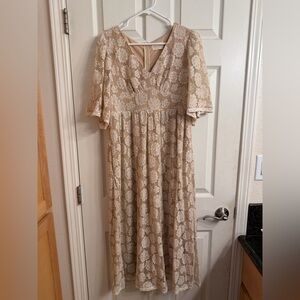 Bella Ella Lace Midi Dress